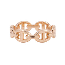 Load image into Gallery viewer, HERMES Chaine d'Ancre Anchene Ring Size PM/53/#13 18K Pink Gold
