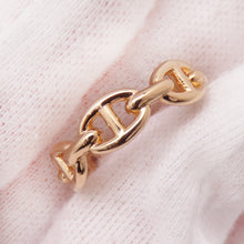 Load image into Gallery viewer, HERMES Chaine d'Ancre Anchene Ring Size PM/53/#13 18K Pink Gold
