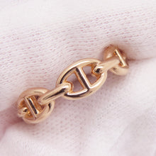 Load image into Gallery viewer, HERMES Chaine d'Ancre Anchene Ring Size PM/53/#13 18K Pink Gold
