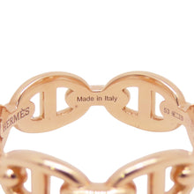 将图像加载到图库查看器中，HERMES Chaine d&#39;Ancre Anchene Ring Size PM/53/#13 18K Pink Gold
