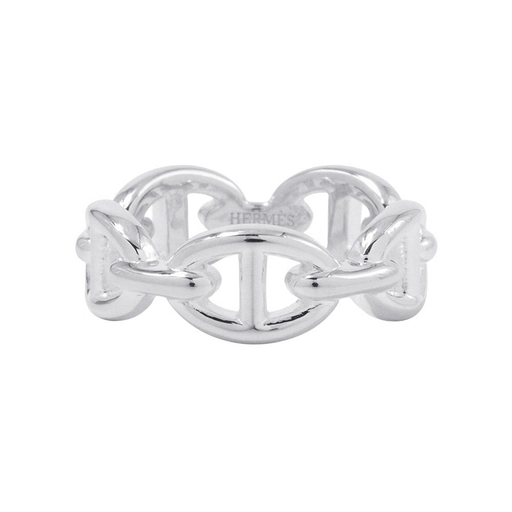 HERMES Chaine d'Ancre Anchene Ring Size PM/54/#14 SV925