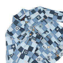 将图像加载到图库查看器中，LOUIS VUITTON Denim Jacket Size 34 Blue Cotton98% Polyurethane2%
