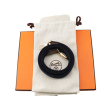 将图像加载到图库查看器中，HERMES Evelyne Long Etoupe/Blue Indigo Taurillon Clemence Size TPM
