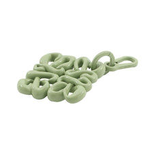 Load image into Gallery viewer, LOEWE Inflated Anagram Bag Charm Green Aluminum varnish
