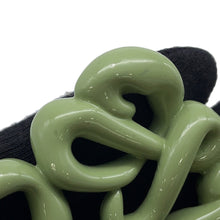 Load image into Gallery viewer, LOEWE Inflated Anagram Bag Charm Green Aluminum varnish
