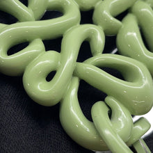 Load image into Gallery viewer, LOEWE Inflated Anagram Bag Charm Green Aluminum varnish
