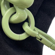 Load image into Gallery viewer, LOEWE Inflated Anagram Bag Charm Green Aluminum varnish
