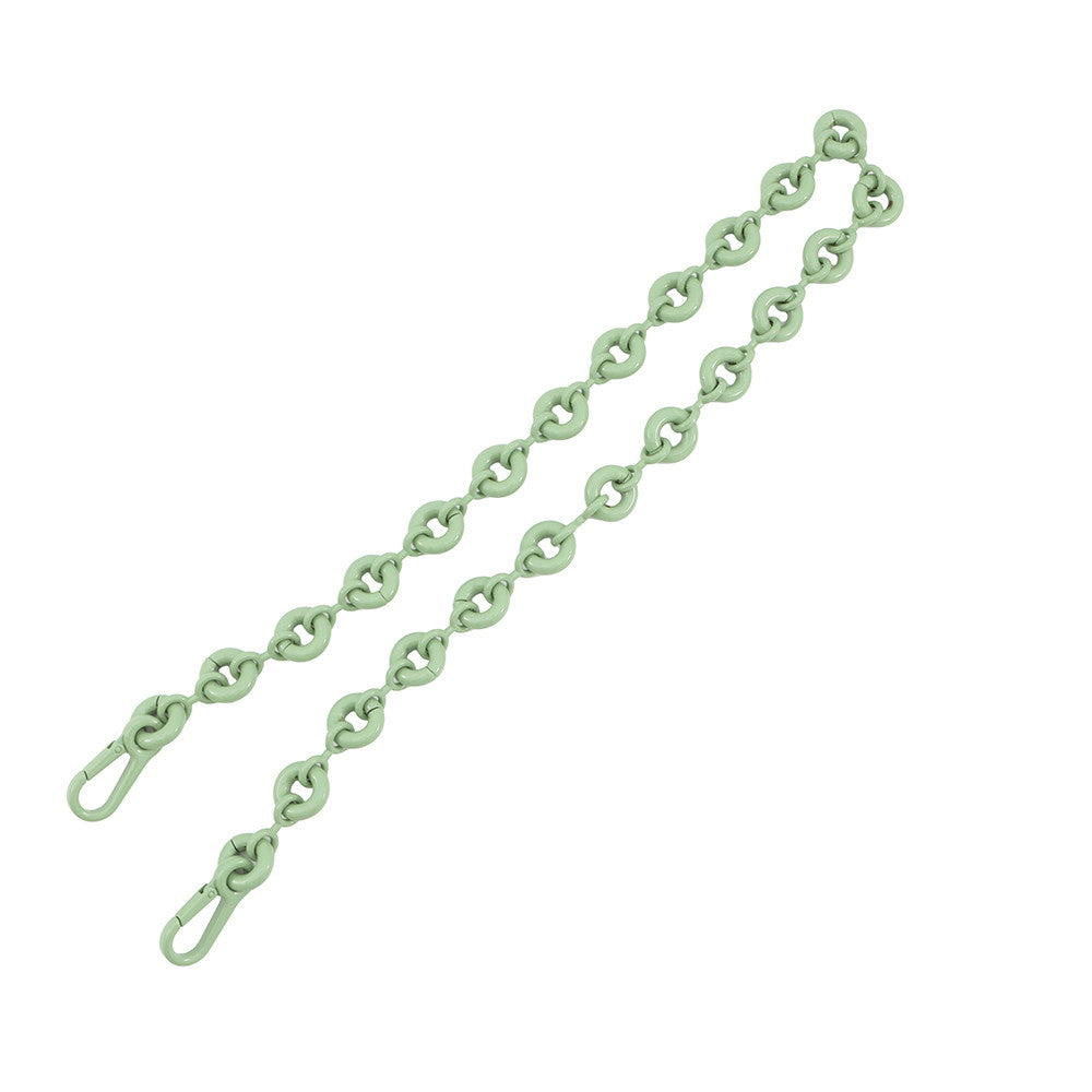 LOEWE Donut Chain Strap Green Aluminum varnish