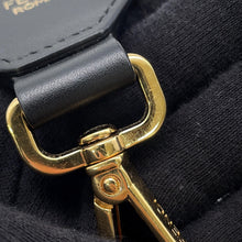 Load image into Gallery viewer, FENDI FF logo strap Black Canvas Leather
