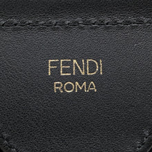 Load image into Gallery viewer, FENDI FF logo strap Black Canvas Leather
