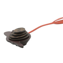 Load image into Gallery viewer, FENDI Snail Bag Charm Orange/Brown Leather
