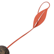 将图像加载到图库查看器中，FENDI Snail Bag Charm Orange/Brown Leather
