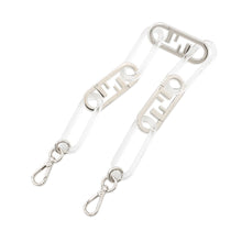 Load image into Gallery viewer, FENDI Strap You Handle Oarlock Silver/Transparent Metal Plastic
