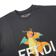 Load image into Gallery viewer, FENDI Fragment Pokemon Collaboration Dragonite T-Shirt Size S BlackFS9626 Cotton100%
