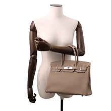 将图像加载到图库查看器中，HERMES Birkin Etoupe Togo Leather Size 30
