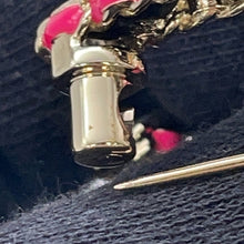 Load image into Gallery viewer, CHANEL CC Logo Brooch Black/Pink/GoldABB478 Metal Calf Leather
