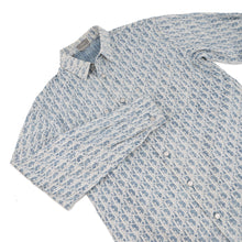 将图像加载到图库查看器中，Dior Oblique Kasuri Overshirt Size 38 Blue/White013D585BY989 Cotton100%
