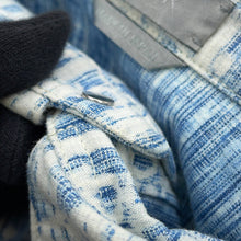 将图像加载到图库查看器中，Dior Oblique Kasuri Overshirt Size 38 Blue/White013D585BY989 Cotton100%
