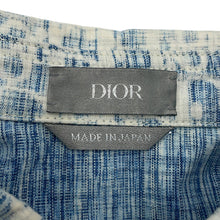 将图像加载到图库查看器中，Dior Oblique Kasuri Overshirt Size 38 Blue/White013D585BY989 Cotton100%
