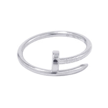 将图像加载到图库查看器中，CARTIER Juste un Clou Ring Size SM/55B4226000 18K White Gold
