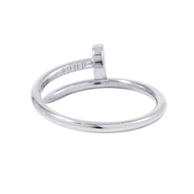 将图像加载到图库查看器中，CARTIER Juste un Clou Ring Size SM/55B4226000 18K White Gold
