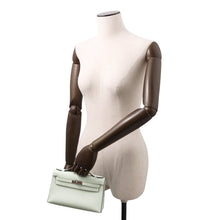 将图像加载到图库查看器中，HERMES PochetteKelly VertPeppermint Swift Leather
