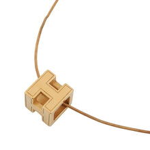 将图像加载到图库查看器中，HERMES Cage Ash H Cube Necklace Gold Gold Plated
