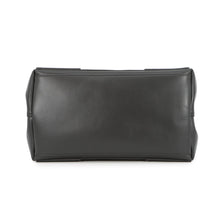 将图像加载到图库查看器中，BALENCIAGA Navy Cabas Punching Logo Tote Bag Black339933 Leather Size S
