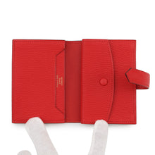 将图像加载到图库查看器中，HERMES Bearn Mini Coin purse included Rouge Ladue Chevre Myzore Goatskin
