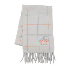 将图像加载到图库查看器中，HERMES Clan Brode Berlin Scarf Gris du Nord Cashmere100%
