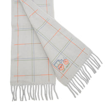 将图像加载到图库查看器中，HERMES Clan Brode Berlin Scarf Gris du Nord Cashmere100%
