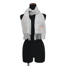 将图像加载到图库查看器中，HERMES Clan Brode Berlin Scarf Gris du Nord Cashmere100%
