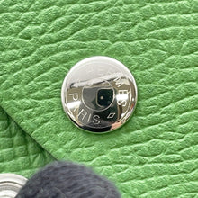 将图像加载到图库查看器中，HERMES Calvi Duo Vert Yucca Epsom
