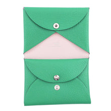 Load image into Gallery viewer, HERMES Calvi Duo Verso Menthe/Mauve Père Chevre Myzore Goatskin
