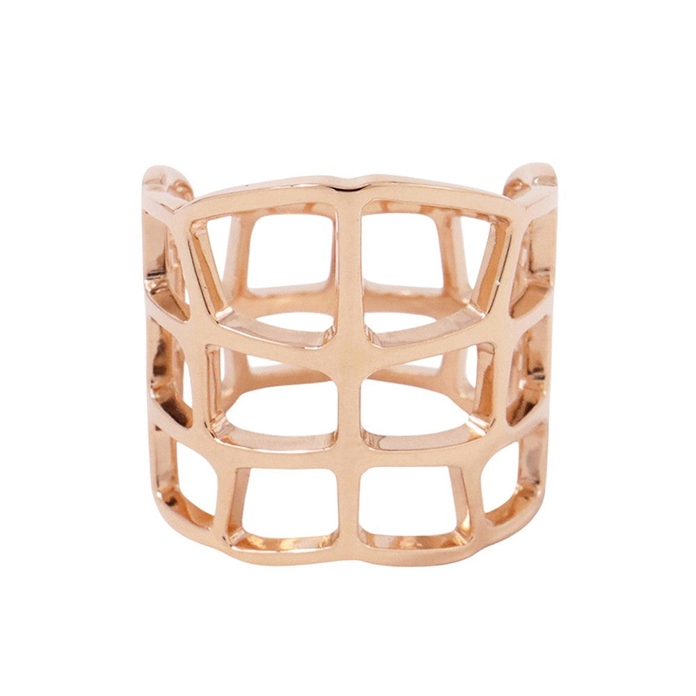 HERMES Niloticus Ombre Ring Size 52/#12 18K Pink Gold