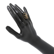 Load image into Gallery viewer, HERMES Niloticus Ombre Ring Size 52/#12 18K Pink Gold
