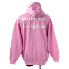 Load image into Gallery viewer, BALENCIAGA WFP logo hoodie Size XS Pink570792 Cotton100%
