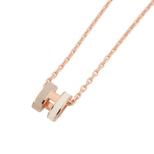 Load image into Gallery viewer, HERMES Pop H Necklace Rocabar White/Marron glacé Metal
