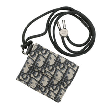 Load image into Gallery viewer, Dior Oblique Compact Wallet Navy20BBC110YSE Canvas/Leather
