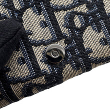 Load image into Gallery viewer, Dior Oblique Compact Wallet Navy20BBC110YSE Canvas/Leather
