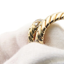 将图像加载到图库查看器中，BVLGARI Spiga Ring Size Approximately No. 10 18K Yellow Gold
