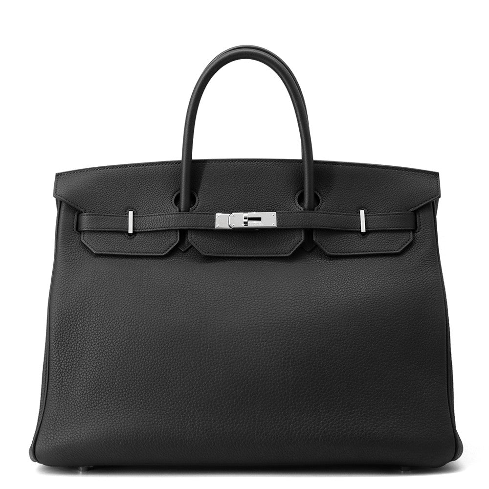 HERMES Birkin Black Togo Leather Size 40