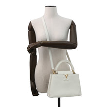 Load image into Gallery viewer, LOUIS VUITTON Capucines BB snowM55832 Taurillon Leather
