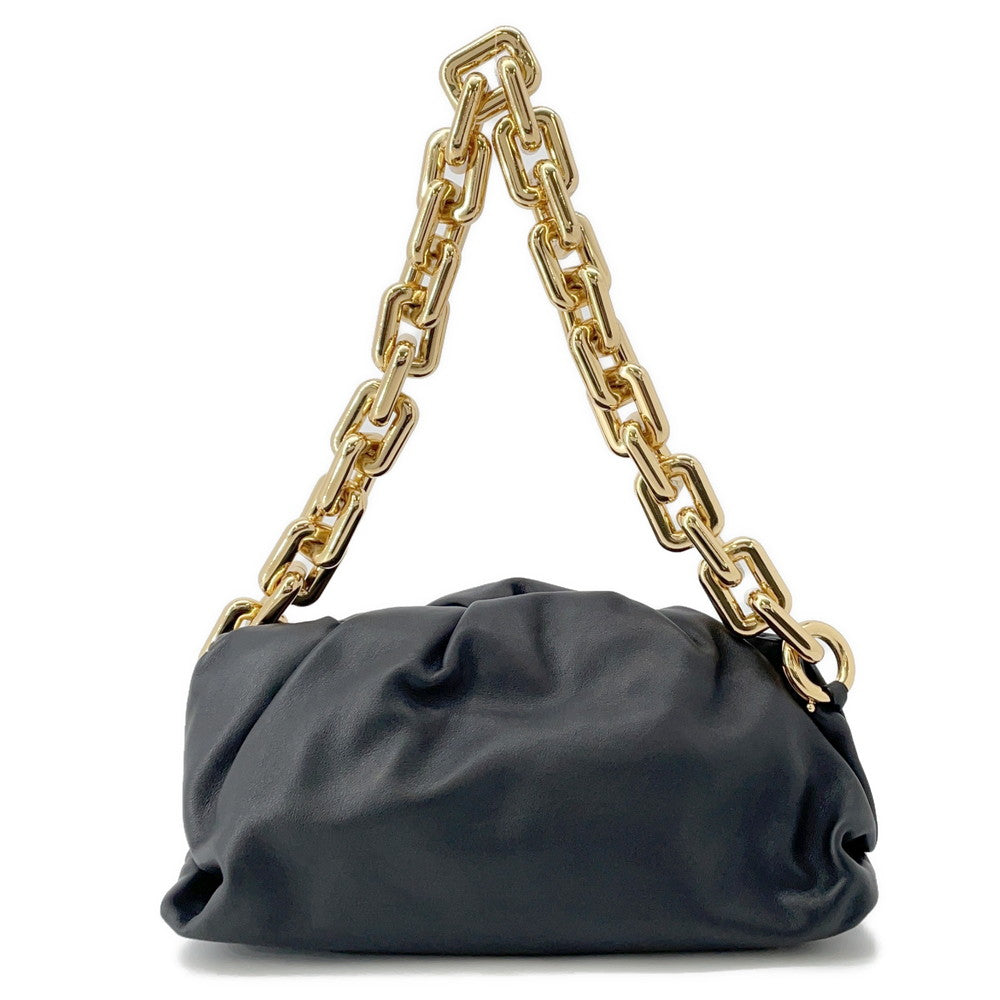 Bottega Veneta The Chain Pouch Shoulder Bag Black620230 Leather