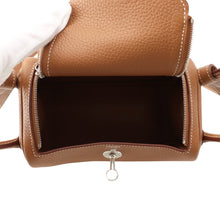Load image into Gallery viewer, HERMES Lindy Gold Taurillon Clemence Size Mini
