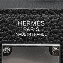 将图像加载到图库查看器中，HERMES Akkad Black Togo Leather Size PM
