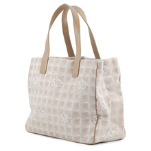 Load image into Gallery viewer, CHANEL New Travel Line Tote Bag BeigeA15991 Nylon Leather Size MM
