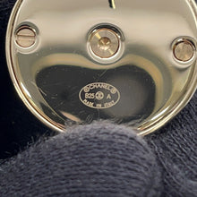 Load image into Gallery viewer, CHANEL CC Logo Dome Earrings BlackABG001 Leather Gold Plated
