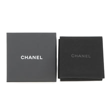 Load image into Gallery viewer, CHANEL CC Logo Dome Earrings BlackABG001 Leather Gold Plated
