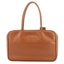 Load image into Gallery viewer, MIUMIU Bo Bag Cognac5BB117 Leather Size Large
